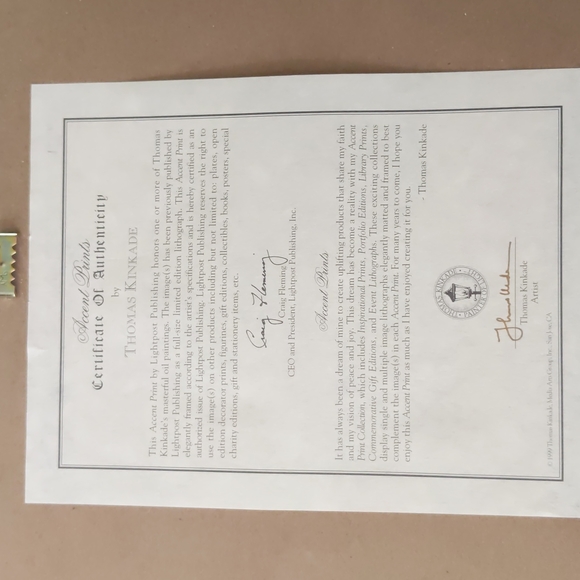 Thomas Kinkade A New Day Dawning - Picture 3 of 7